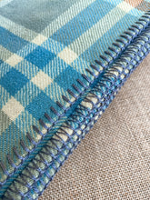 Load image into Gallery viewer, Distinguished Grey, Blue & Terracotta Check DOUBLE New Zealand Wool Blanket