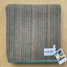 Load image into Gallery viewer, Mint/Grey Multicolour Yarn SINGLE Campfire New Zealand Wool Blanket