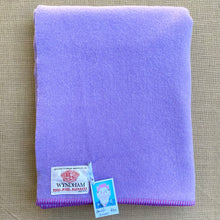 Load image into Gallery viewer, Warm Violet SINGLE Pure Wool Blanket. Wyndham NZ Wool
