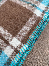 Load image into Gallery viewer, Turquoise Favourite DOUBLE New Zealand Wool Blanket
