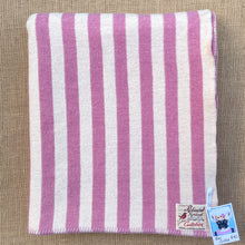 Load image into Gallery viewer, Stunning RARE Candy Stripe SINGLE New Zealand Wool Blanket
