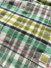 Load image into Gallery viewer, Fresh Greens Bright TRAVEL RUG Mosgiel New Zealand Wool Blanket
