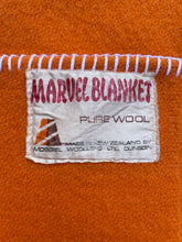 Load image into Gallery viewer, Vibrant Orange Marvel SINGLE New Zealand Wool Blanket