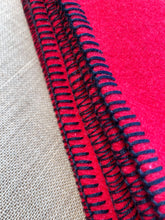 Load image into Gallery viewer, Solid Bold Red KING SINGLE Pure New Zealand Wool Blanket.