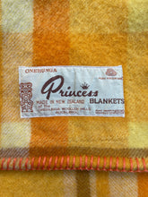 Load image into Gallery viewer, Super Thick & Fluffy Retro Orange SINGLE Pure New Zealand Wool Blanket