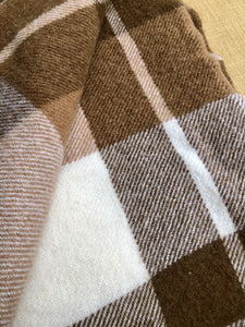 Lovely Thick New Zealand Wool SINGLE Blanket, Smith & Brown Onehunga - Fresh Retro Love NZ Wool Blankets