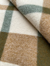 Load image into Gallery viewer, Earthy Olives & Browns KNEE/COT New Zealand Wool Blanket