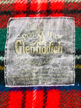 Load image into Gallery viewer, Classic Red, Green & Blue Tartan TRAVEL RUG - Glenfiddich Whiskey - Fresh Retro Love NZ Wool Blankets