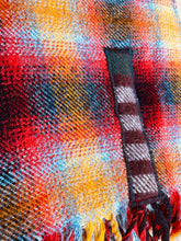 Load image into Gallery viewer, Soft and light fire colours TRAVEL RUG New Zealand Wool