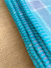 Load image into Gallery viewer, Pretty Mint & Teal SINGLE New Zealand Wool Blanket