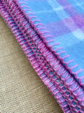 Load image into Gallery viewer, Pink & Blue, Thick & Fluffy SINGLE New Zealand Wool Blanket