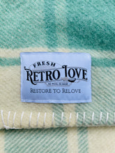 Load image into Gallery viewer, Soft Lily Pad Mint SINGLE Pure New Zealand Wool Blanket.