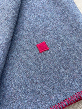 Load image into Gallery viewer, Grey Army SINGLE with Red Stitching New Zealand Wool Blanket