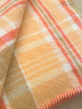 Load image into Gallery viewer, Melon & Tangerine SMALL SINGLE New Zealand Wool Blanket