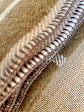 Load image into Gallery viewer, Thick Brown New Zealand Wool SINGLE Blanket