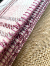 Load image into Gallery viewer, Pretty Pink, Cream & Maroon DOUBLE Wool/Acrylic Blend