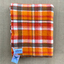Load image into Gallery viewer, Thick Wool Vibrant Oranges SINGLE Pure Wool Blanket