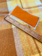 Load image into Gallery viewer, Retro Mustard Check THROW New Zealand Wool Blanket