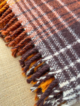 Load image into Gallery viewer, Rich Autumn Tones in XL TRAVEL RUG - New Zealand Wool Blanket
