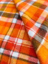 Load image into Gallery viewer, Thick Wool Vibrant Oranges SINGLE Pure Wool Blanket