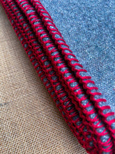 Load image into Gallery viewer, Light Small SINGLE Army/Campfire Red Edge NZ Wool Blanket