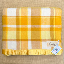 Load image into Gallery viewer, Sunshine Yellow Extra Large QUEEN/KING New Zealand Wool Blanket