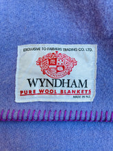 Load image into Gallery viewer, Warm Violet SINGLE Pure Wool Blanket. Wyndham NZ Wool