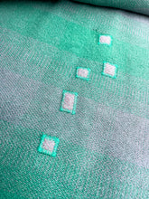Load image into Gallery viewer, Pine Green & Mauve Ombre SINGLE Pure New Zealand Wool Blanket