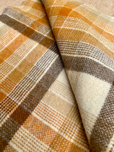 Load image into Gallery viewer, Poppa Styles DOUBLE Wool Blanket in Mid-century Warm Brown Check