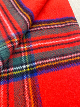 Load image into Gallery viewer, ROYAL STEWART Tartan with Onehunga Rainbow Tiki TRAVEL RUG New Zealand Wool