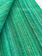 Load image into Gallery viewer, RARE Kelly Green Multicolour Yarn SINGLE New Zealand Wool Blanket