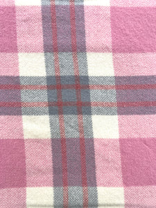 Sensational Pinks & Grey QUEEN Pure New Zealand Wool Blanket