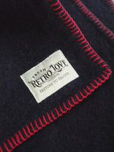 Load image into Gallery viewer, Dark Navy DOUBLE Pure Wool Blanket
