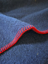 Load image into Gallery viewer, Dark Navy DOUBLE Pure Wool Blanket
