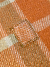 Load image into Gallery viewer, Retro Orange, Gold, Cream LARGE KING SINGLE/DOUBLE Pure Wool Blanket
