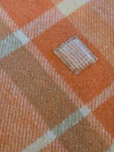 Load image into Gallery viewer, Retro Orange, Gold, Cream LARGE KING SINGLE/DOUBLE Pure Wool Blanket
