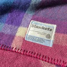 Load image into Gallery viewer, Bright Pink/Purple SINGLE Wool Blanket - Extra Thick!
