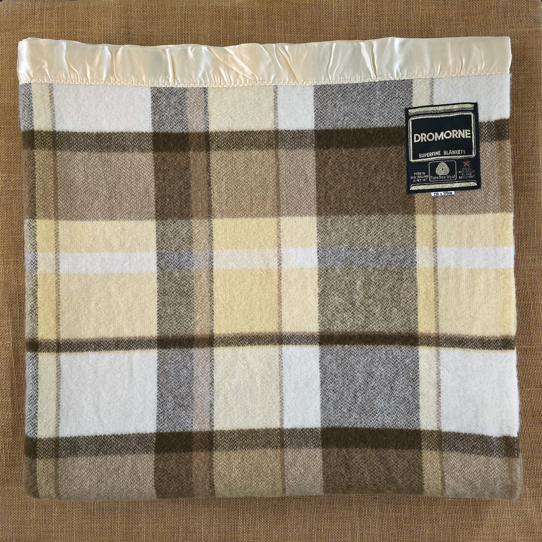 Immaculate Gold-sand, Copper, Coffee + Cream KING New Zealand Wool Blanket