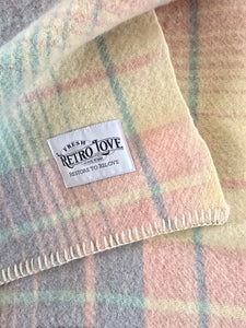 Extra thick and soft pastel SINGLE NZ wool blanket