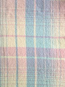Extra thick and soft pastel SINGLE NZ wool blanket