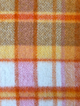 Load image into Gallery viewer, Cheerful Orange and Pink Wondawarm GENEROUS SINGLE NZ Wool blanket
