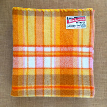 Load image into Gallery viewer, Cheerful Orange and Pink Wondawarm GENEROUS SINGLE NZ Wool blanket
