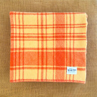 Thick and soft, Orange KING SINGLE New Zealand Wool Blanket.