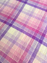 Load image into Gallery viewer, Fuchsia, Violet, Pink &amp; Cream SINGLE New Zealand Wool Blanket
