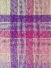 Load image into Gallery viewer, Fuchsia, Violet, Pink &amp; Cream SINGLE New Zealand Wool Blanket
