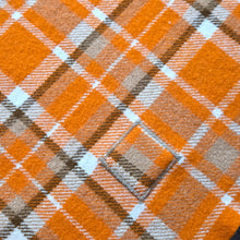 Load image into Gallery viewer, Ultra Bright Retro Orange SINGLE Pure New Zealand Wool Blanket.
