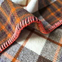 Load image into Gallery viewer, Poppa Styles Chocolate Orange SINGLE Old School NZ Wool Blanket
