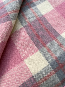 Sensational Pinks & Grey QUEEN Pure New Zealand Wool Blanket