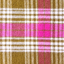 Load image into Gallery viewer, Thick Magenta &amp; Olive SINGLE New Zealand Wool Blanket
