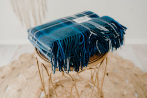 ***SECOND*** (New Wool): "Double Denim" TRAVEL RUG